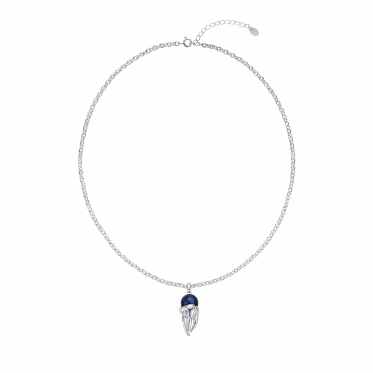 Teeth Necklace (Deep Blue Kyanite)